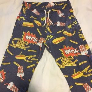H&M Fast Food Logo Jogger Sweatpants